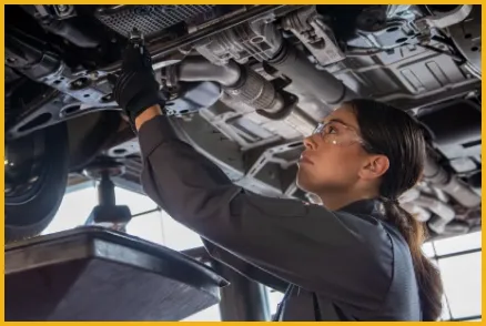 Servicing under the vehicle